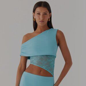 Aqua Blue Midi Dress from Peppermayo